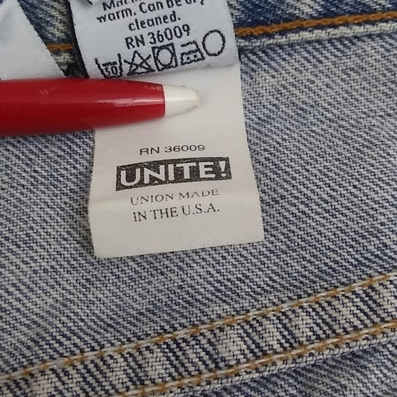 𝅺Calvin Klein Vintage Double Stone Wash High Rise Five Pocket Straight Leg Jean - Picture 7 of 15